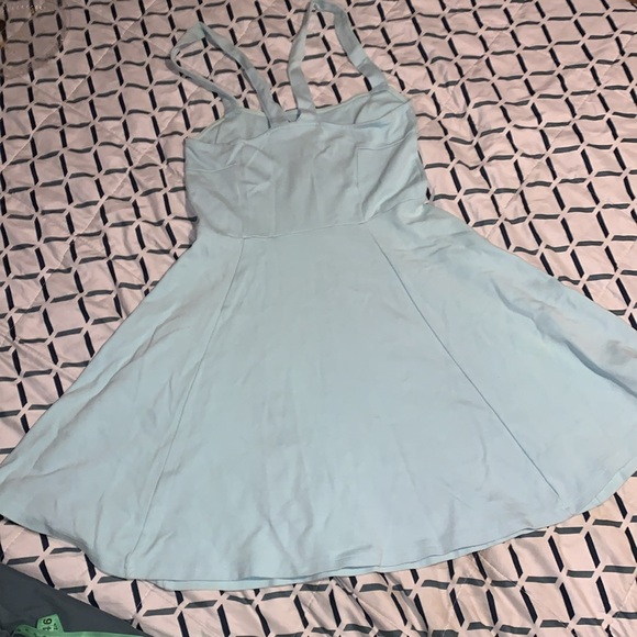 Divided H&M XS Mint Green Tennis Prep style strappy stretchy dress nwot - Picture 6 of 8